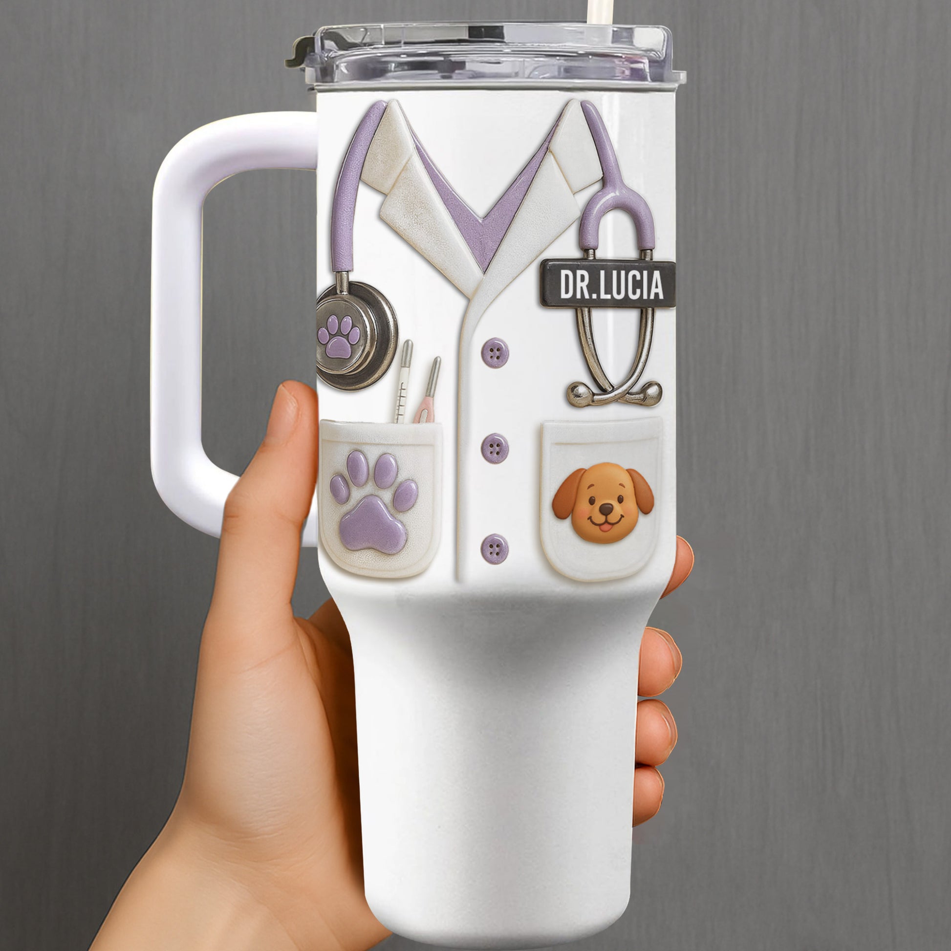 Capture The Spirit Of Caring, Stethoscope, Paw Print