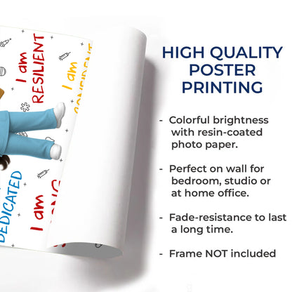 I Am Caring, Skilled, Wise, Young Doctor Poster - Personalized Custom Vertical Poster - DOC018_VPOS