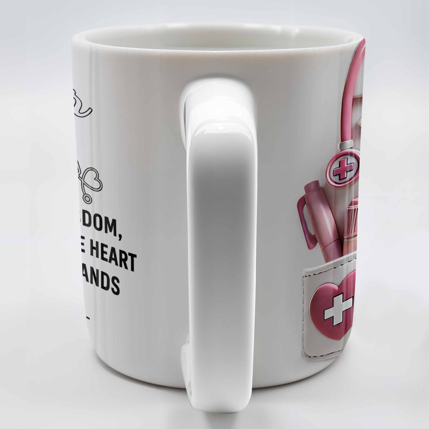 I Am A Doctor I Pray To God, Medical Coat and Stethoscope - Personalized Custom Coffee Mug - DOC021_MG