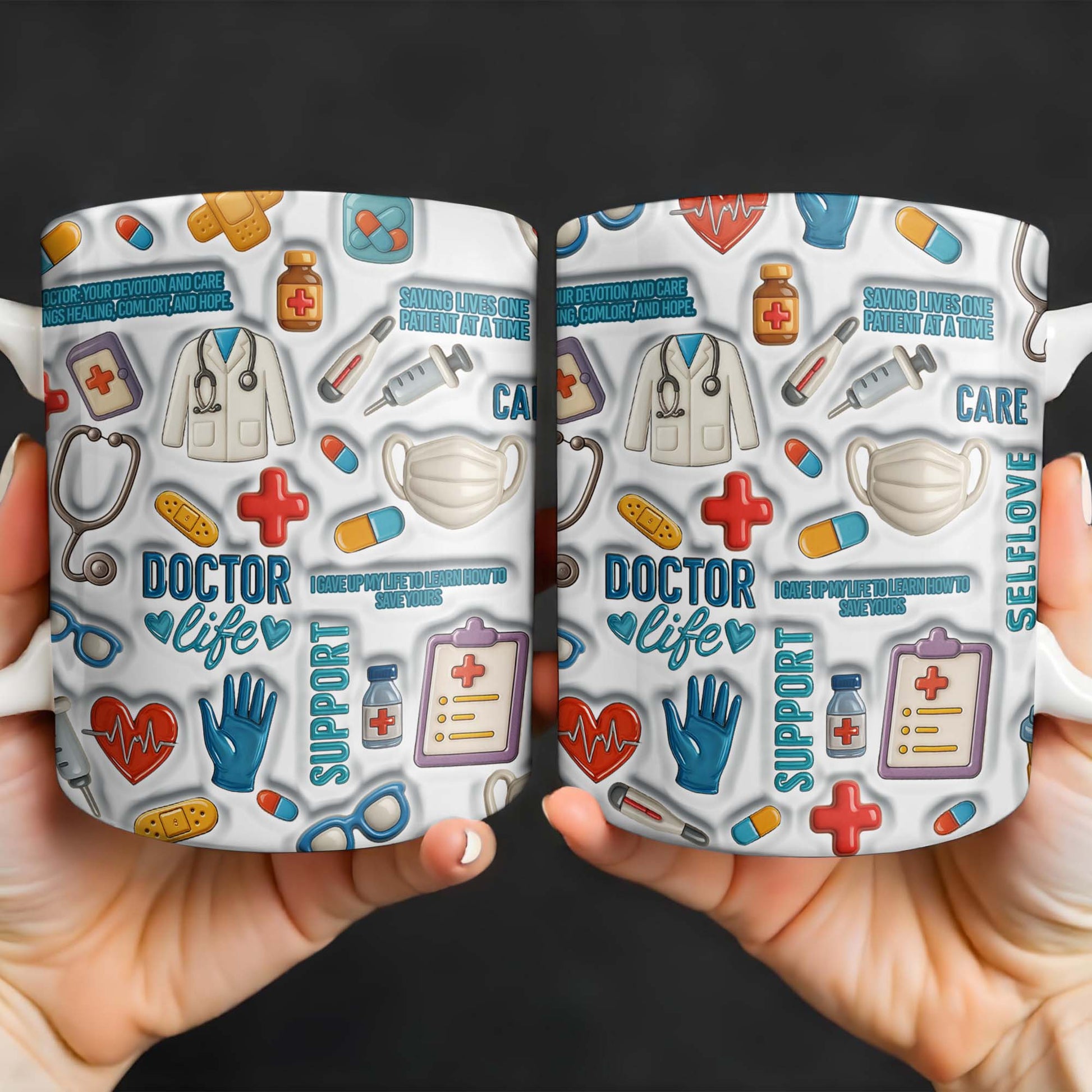 Devotion And Care, Comfort And Hope, Medical Icons