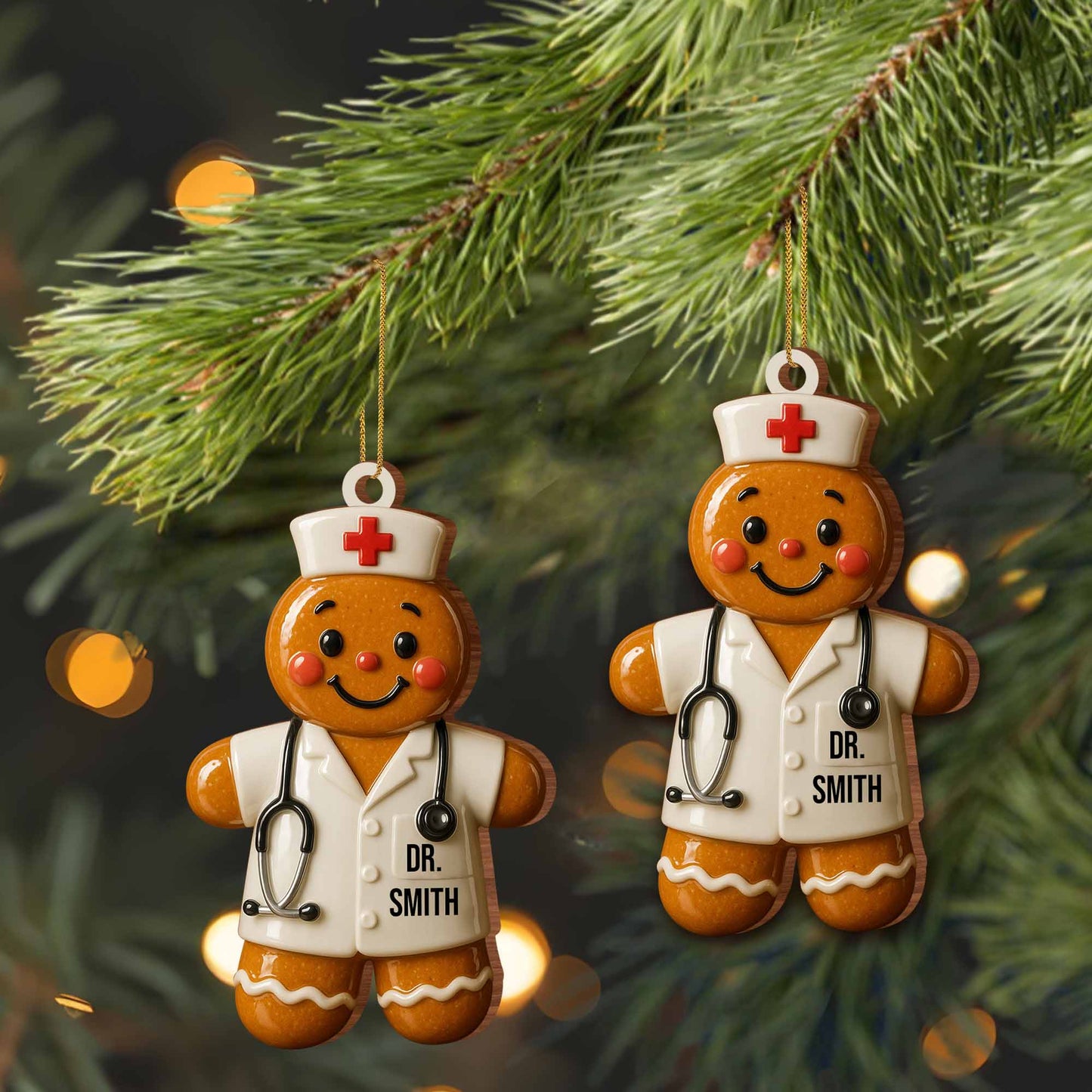 Celebrate Dedication and Care, Gingerbread Doctor Ornament