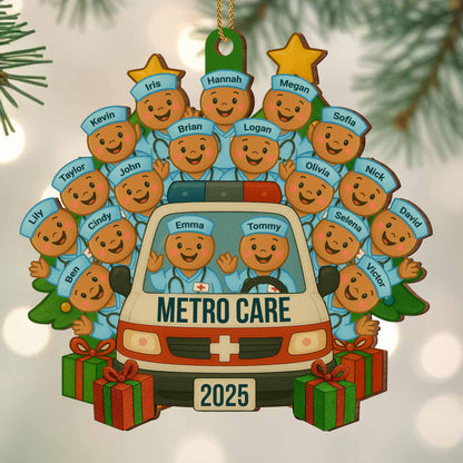 Celebrate Our Healthcare Heroes With Festive Ambulance And Nurses Ornament