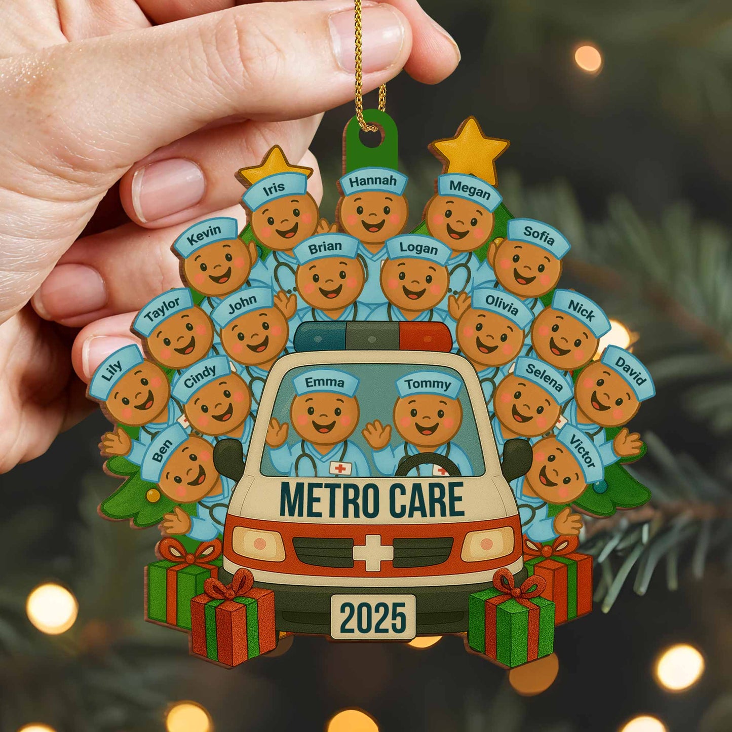 Celebrate Our Healthcare Heroes With Festive Ambulance And Nurses Ornament