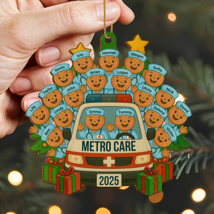 Celebrate Our Healthcare Heroes With Festive Ambulance And Nurses Ornament