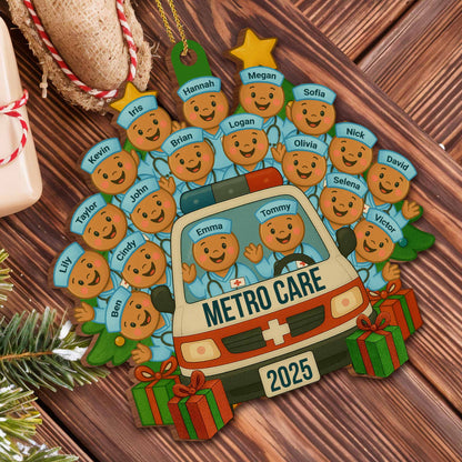 Celebrate Our Healthcare Heroes With Festive Ambulance And Nurses Ornament