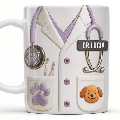 Custom Medical Professional Design With Stethoscope And Dog