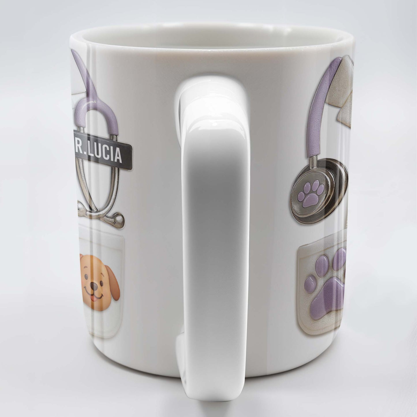 Custom Medical Professional Design With Stethoscope And Dog