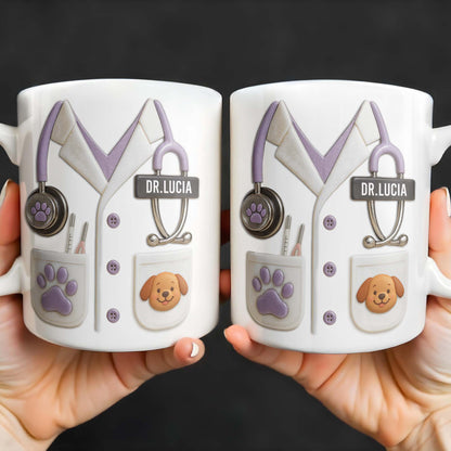 Custom Medical Professional Design With Stethoscope And Dog