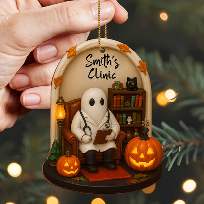 Celebrate Halloween With Ghost, Pumpkins, And Black Cat