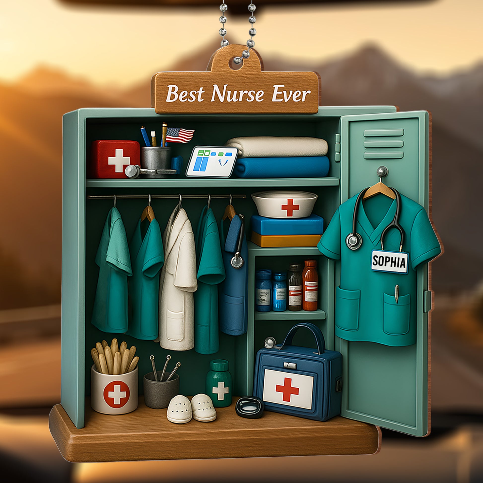 Best Nurse Ever, Nurse Uniform And Medical Equipment