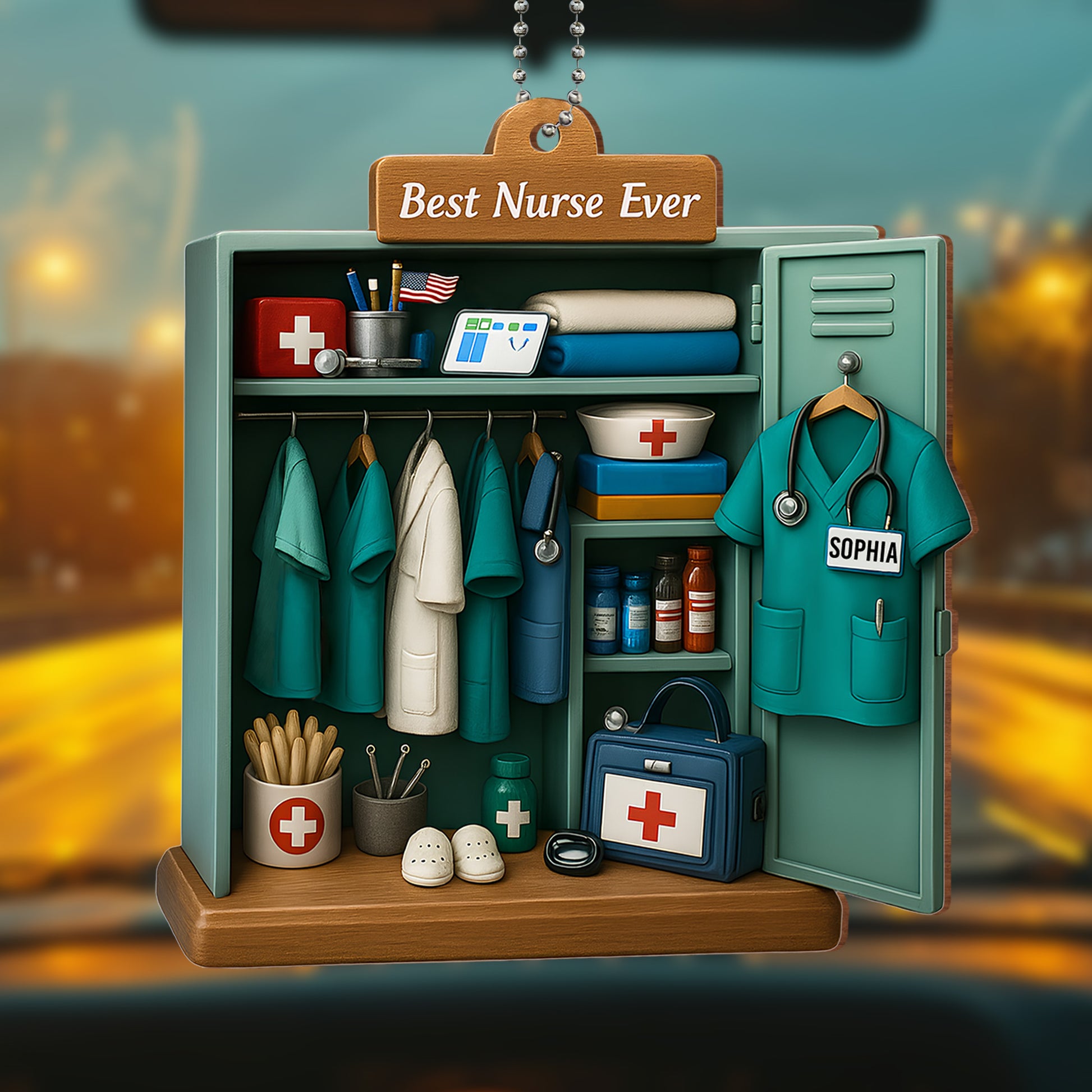Best Nurse Ever, Nurse Uniform And Medical Equipment