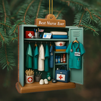 Best Nurse Ever With Nurse Uniform And Medical Equipment