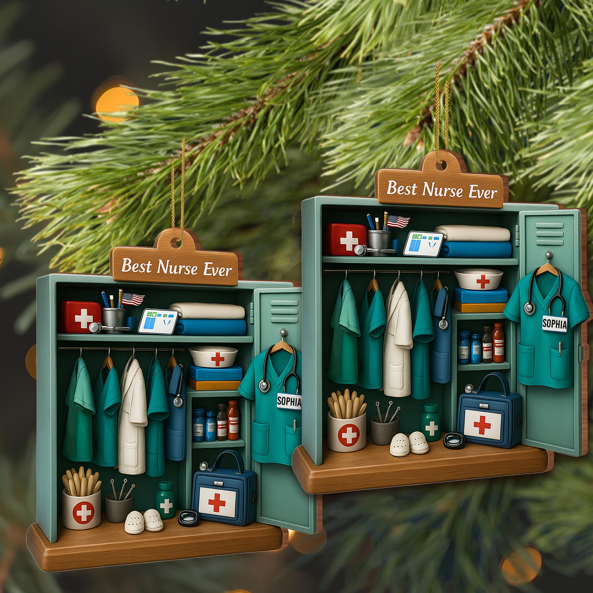 Best Nurse Ever With Nurse Uniform And Medical Equipment