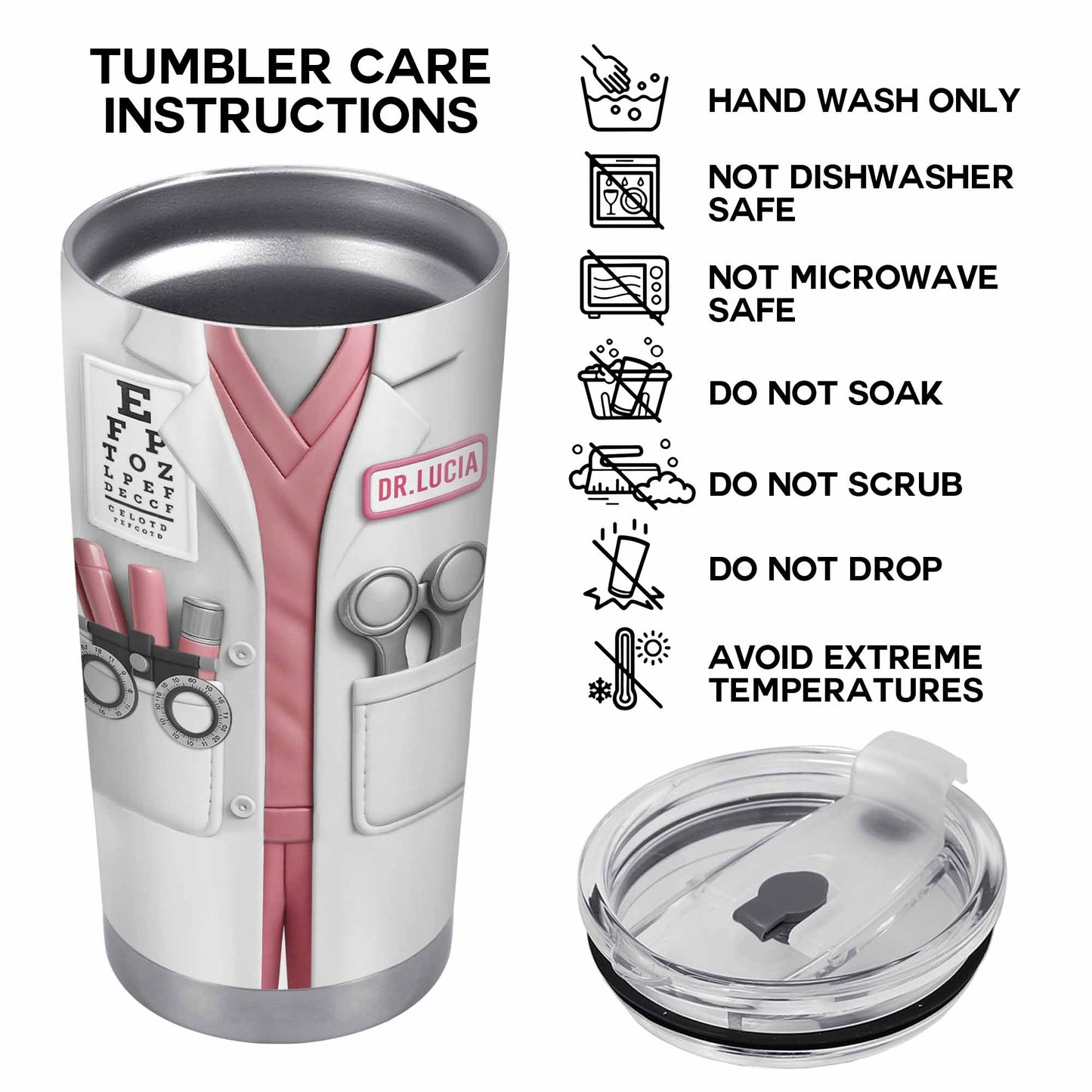 Personalized Medical Tumbler For Healthcare Professionals