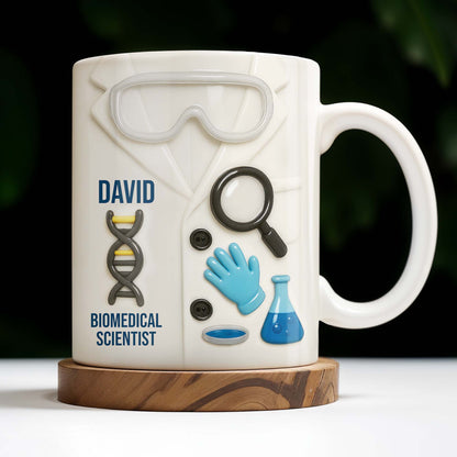 Biomedical Scientist, Magnifying Glass And Lab Essentials