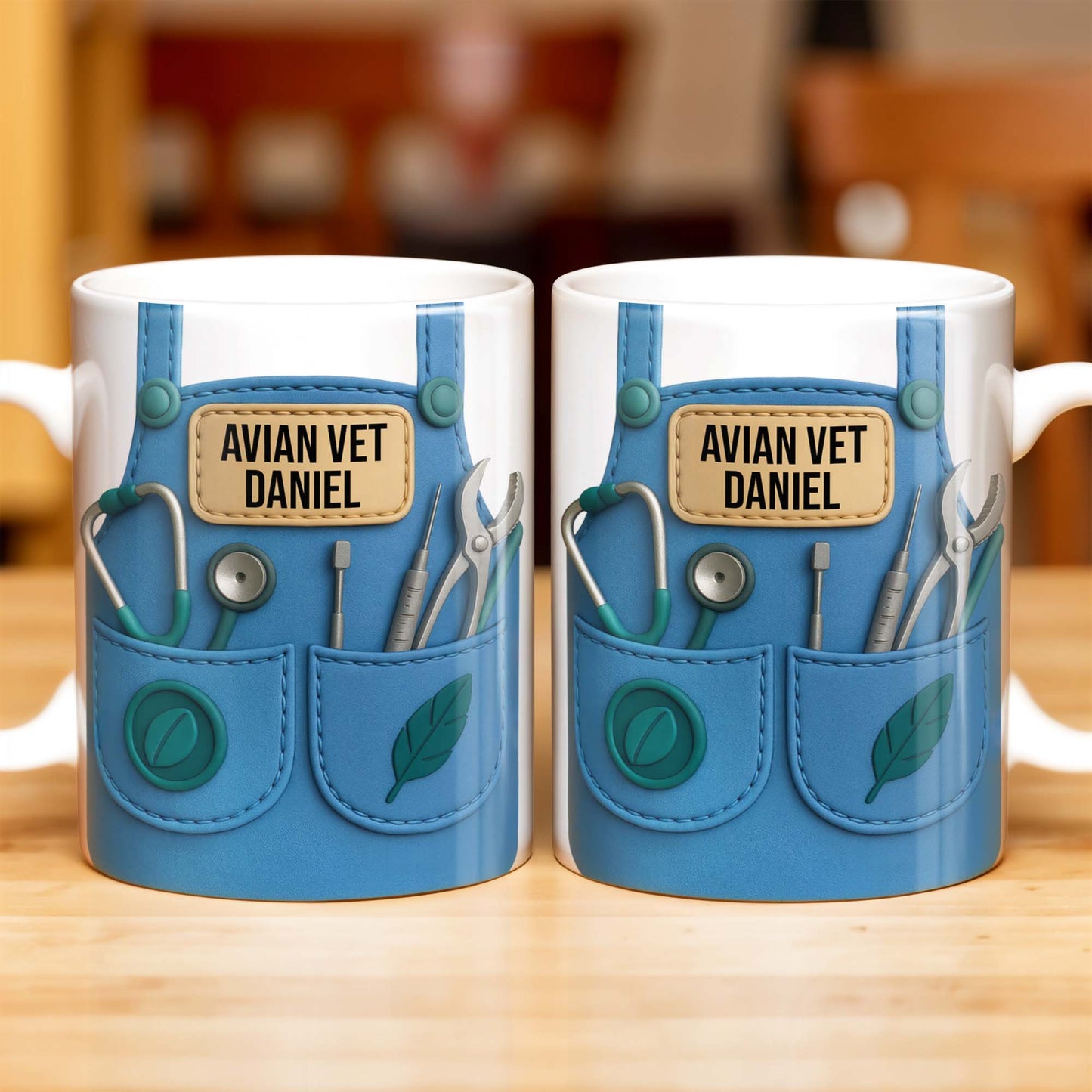 Avian Vet Customizable Mug With Medical Instruments