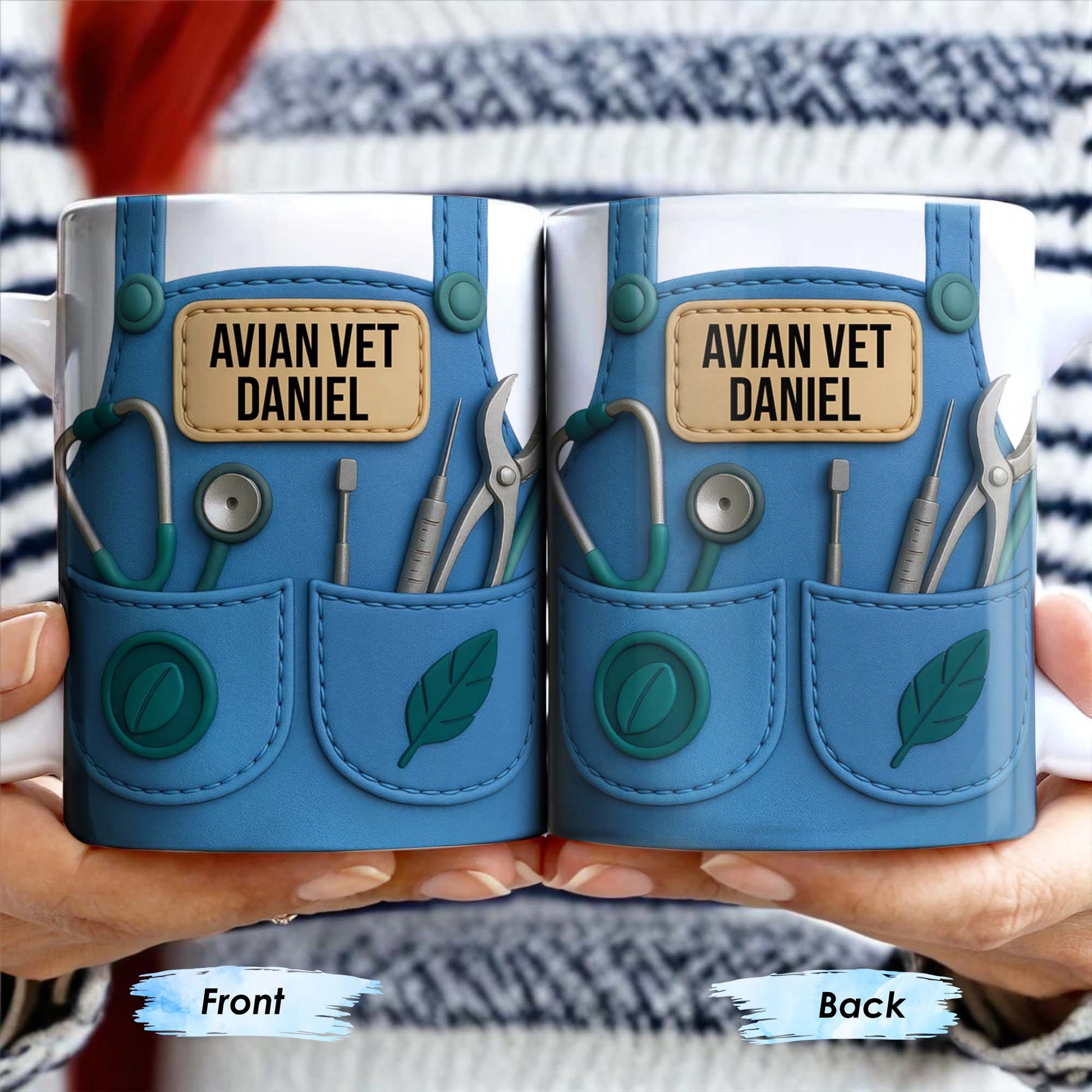 Avian Vet Customizable Mug With Medical Instruments