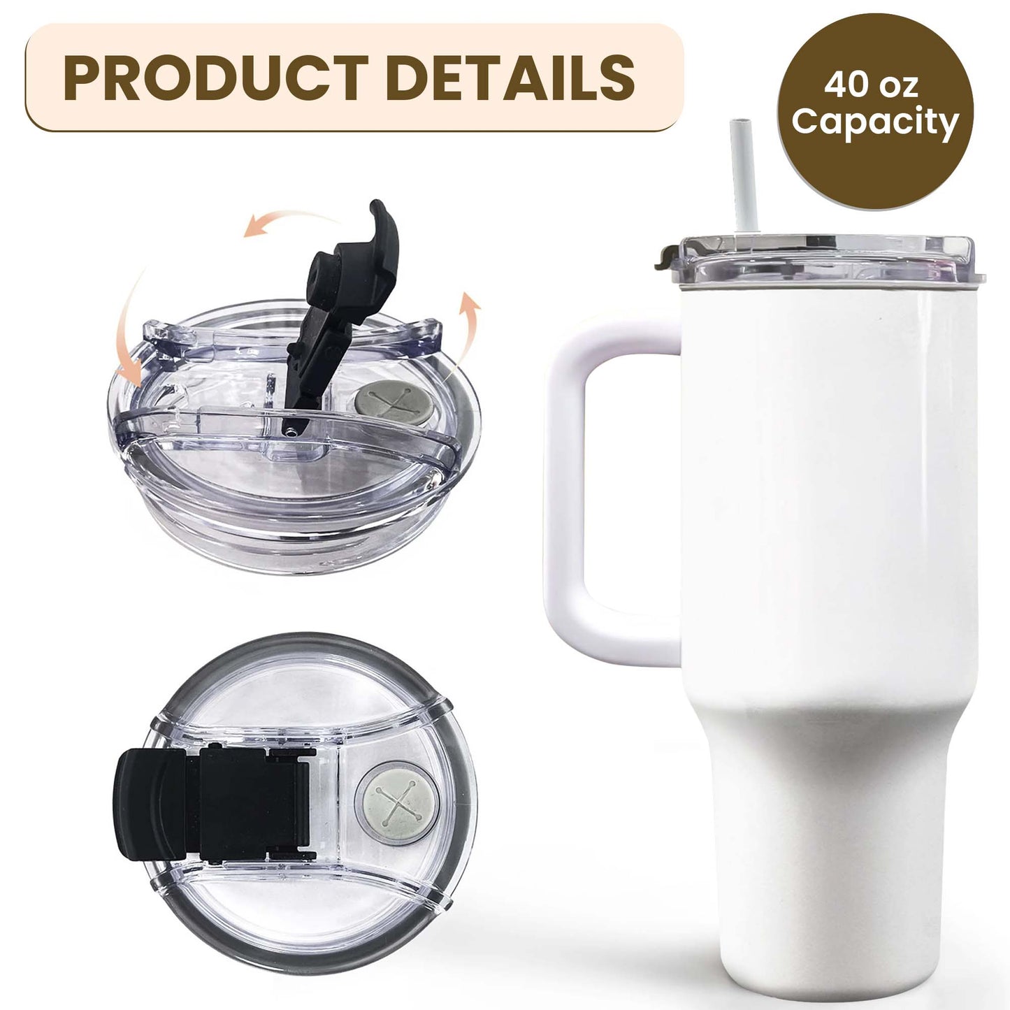 Customize This Sleek Tumbler With Straw