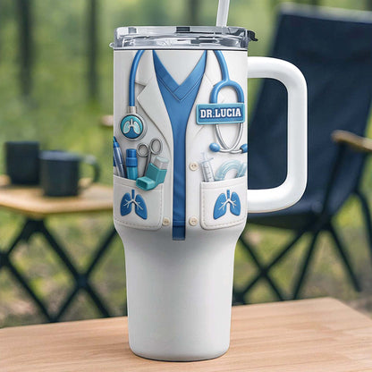 Customize This Sleek Tumbler With Straw