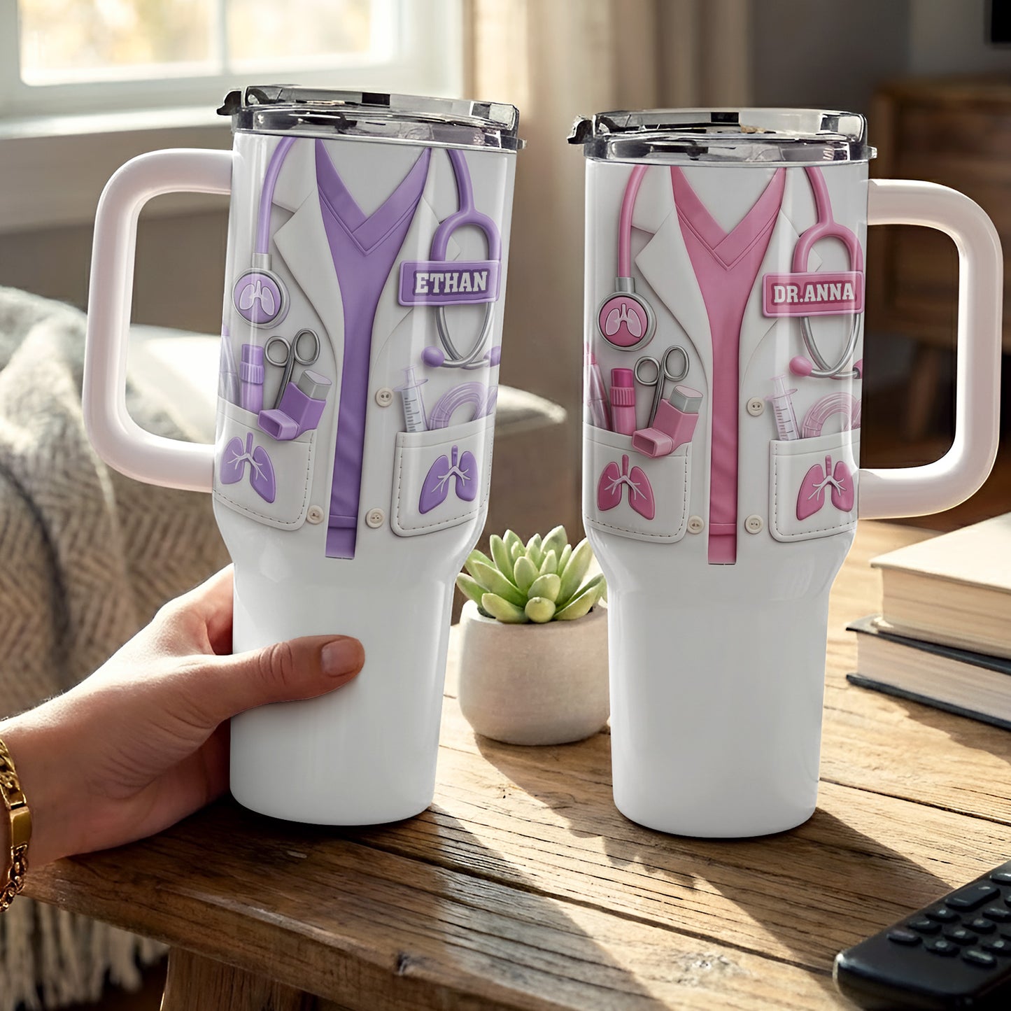 Customize This Sleek Tumbler With Straw