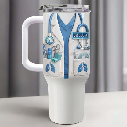 Customize This Sleek Tumbler With Straw