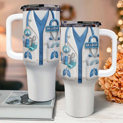 Customize This Sleek Tumbler With Straw