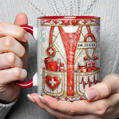 Celebrate Our Healthcare Heroes Stethoscope and Medical Scrubs Design