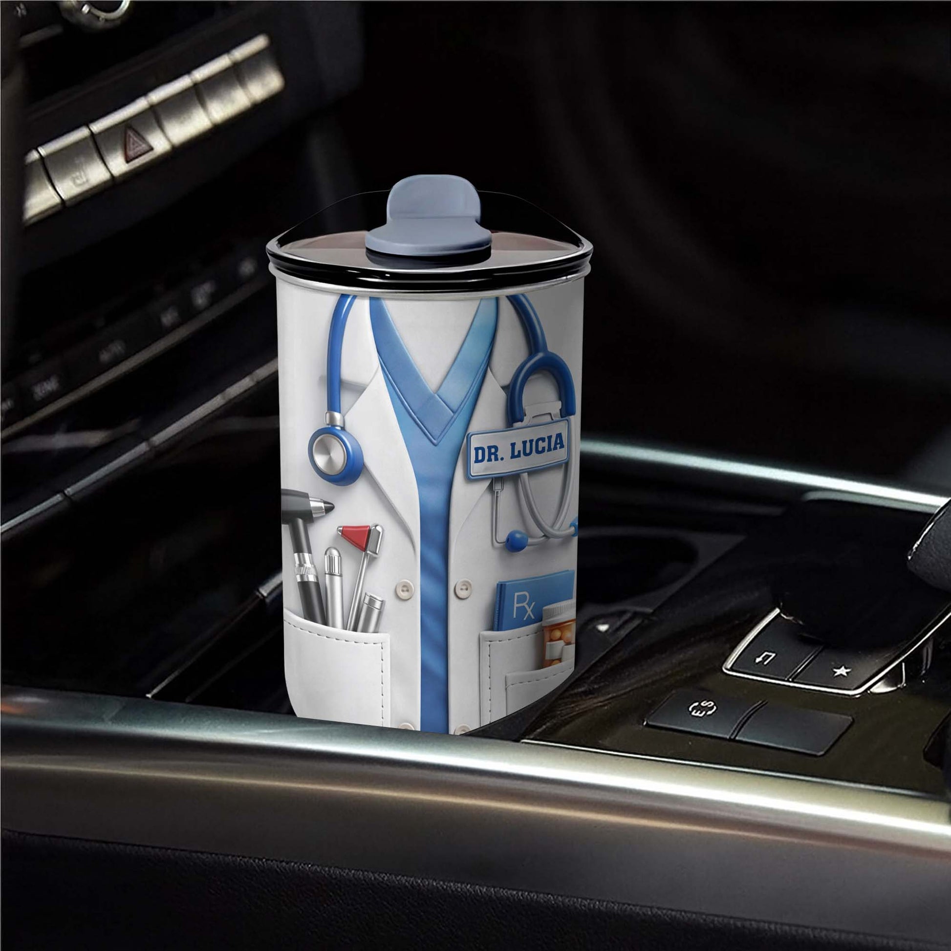 Healthcare Hero Lab Coat And Stethoscope Medical Uniform Design