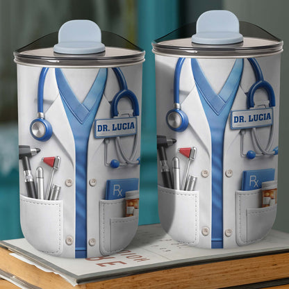 Healthcare Hero Lab Coat And Stethoscope Medical Uniform Design