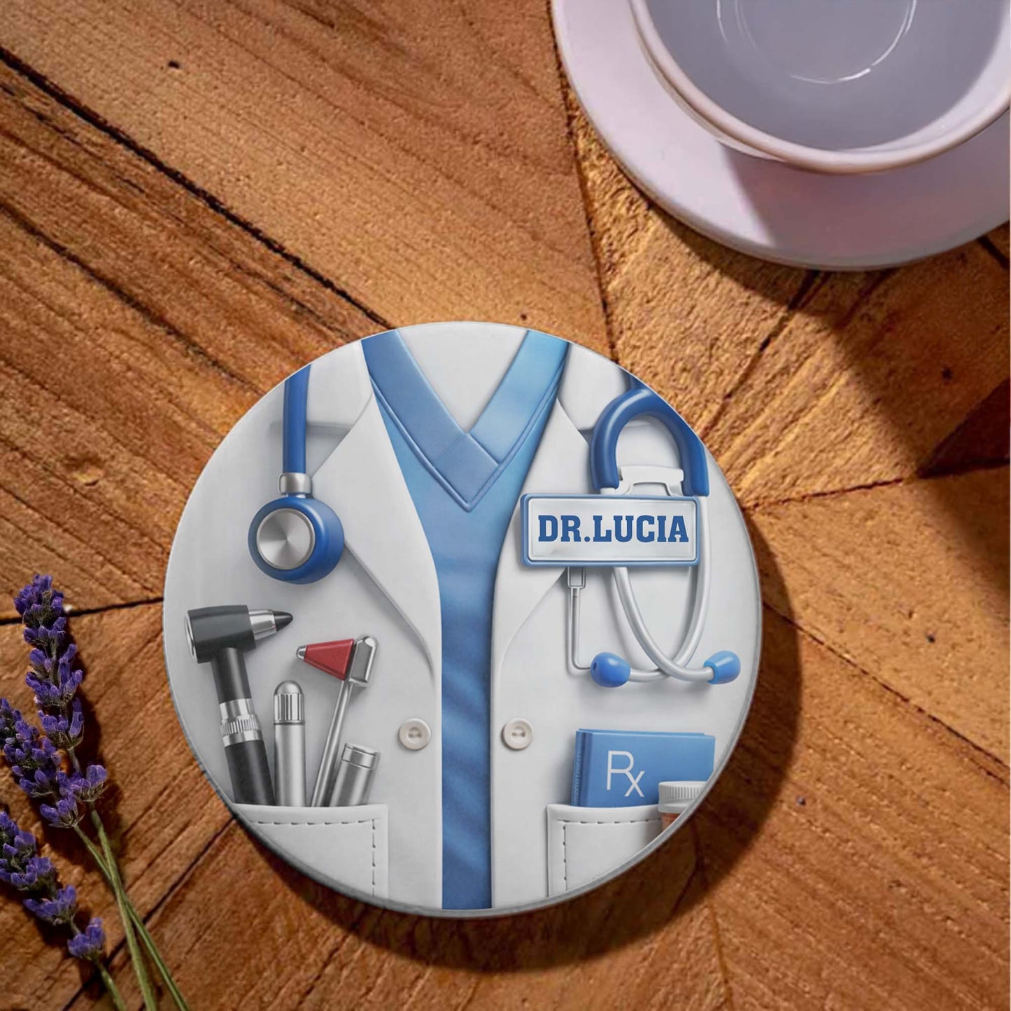 Dr. Rx Medical Lab Coat And Stethoscope Professional Design