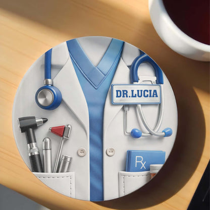 Dr. Rx Medical Lab Coat And Stethoscope Professional Design