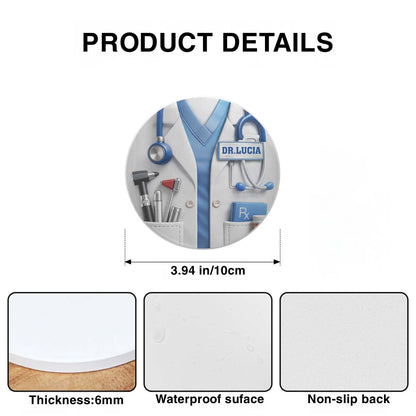 Dr. Rx Medical Lab Coat And Stethoscope Professional Design