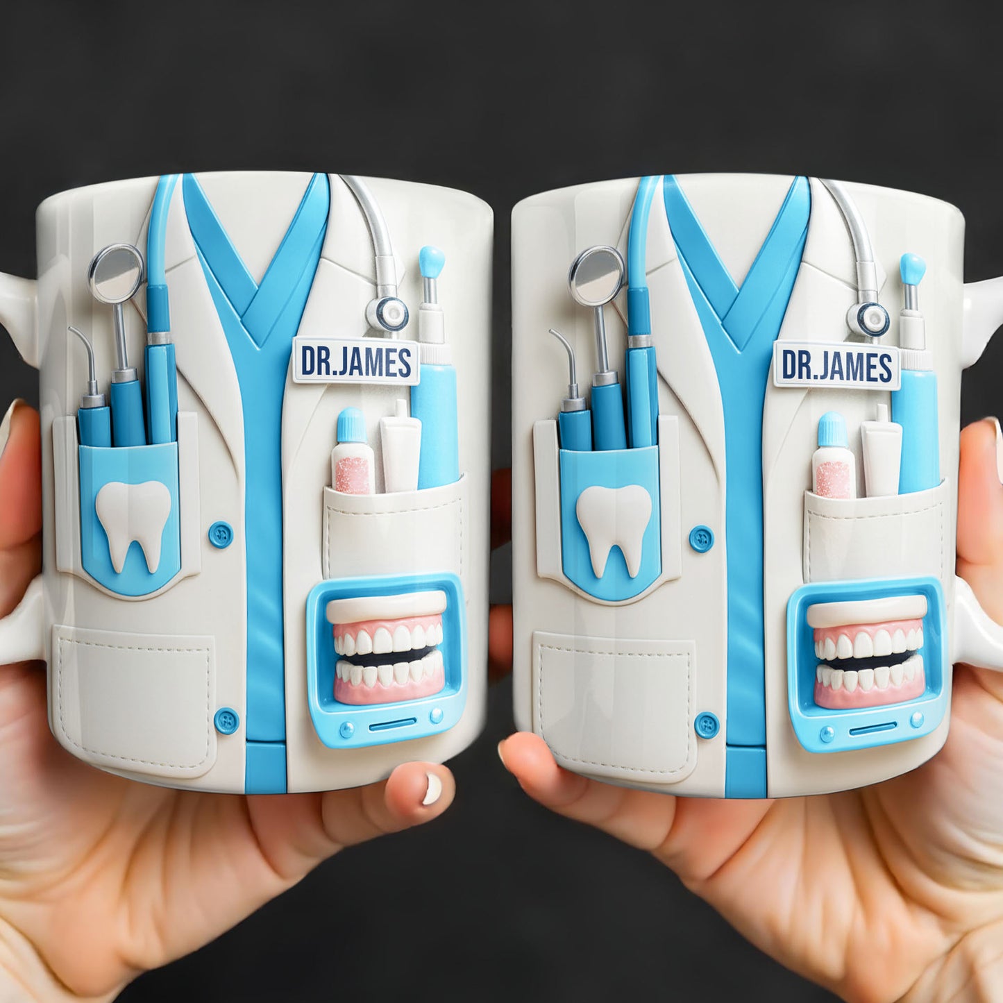 Customize With Name and Title, Dental Tools Design