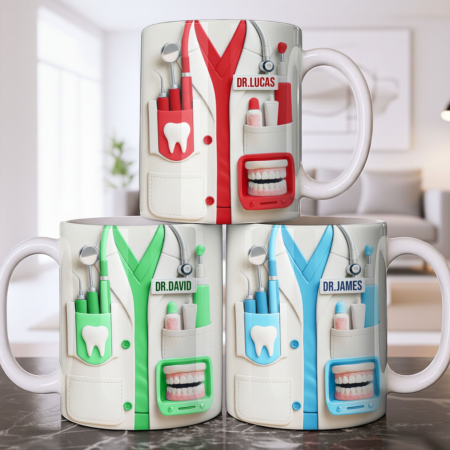 Customize With Name and Title, Dental Tools Design