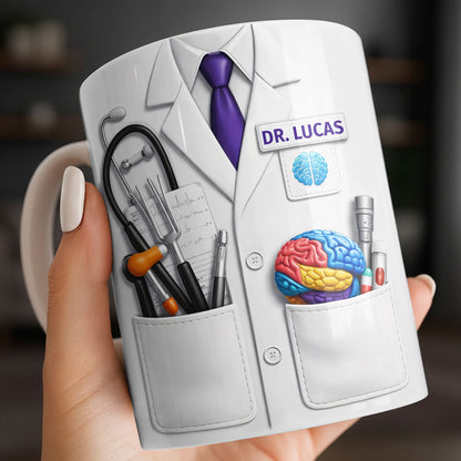 Celebrate Your Favorite Doctor With Stethoscope And Brain Model Mug