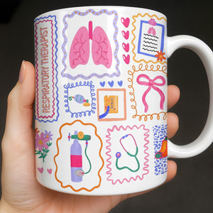 Respiratory Therapist With Lungs And Medical Tools