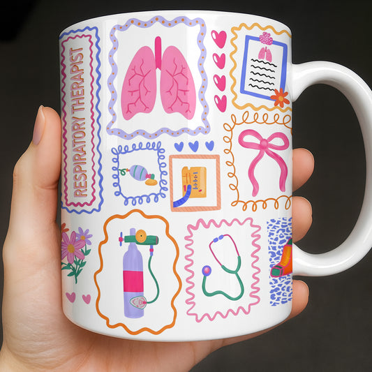 Respiratory Therapist With Lungs And Medical Tools