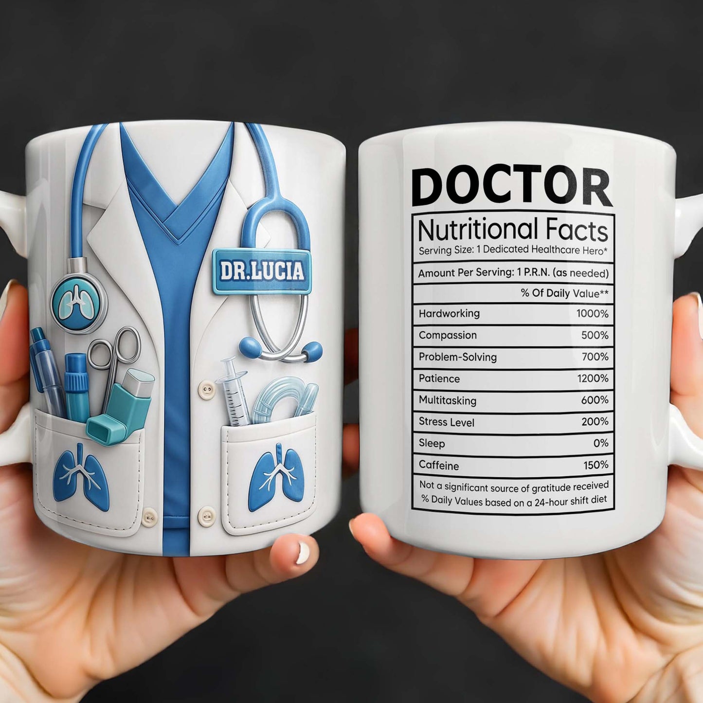 Doctor Nutritional Facts Dedicated Healthcare Hero
