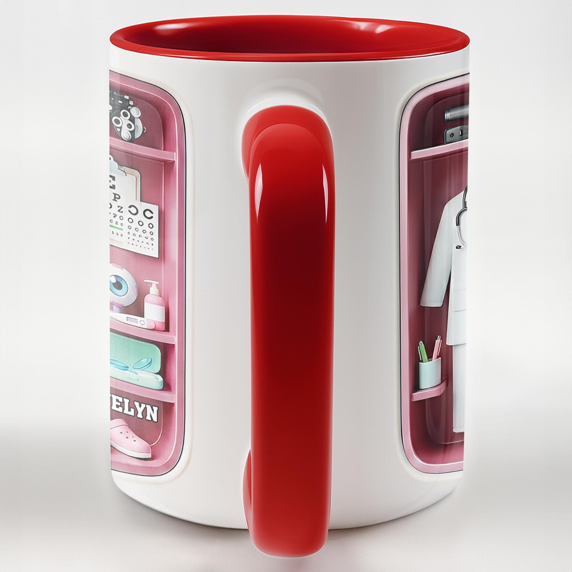 Doctor Office Shelf With Stethoscope And Medical Equipment