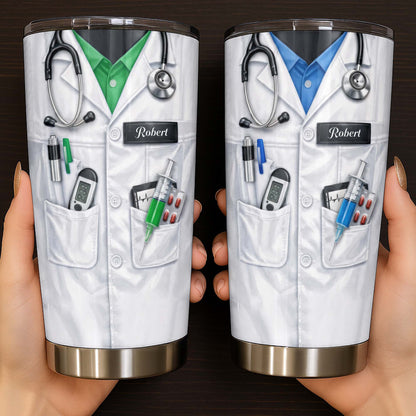 Personalized Medical Professional Tumbler With Stethoscope And Tools