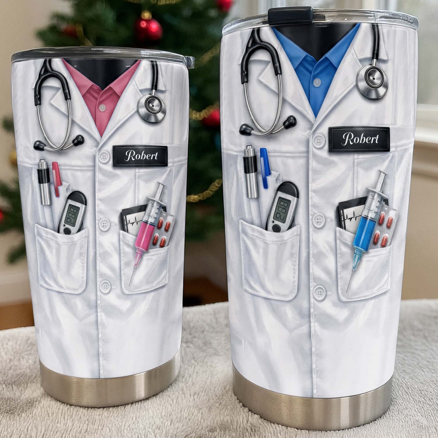 Personalized Medical Professional Tumbler With Stethoscope And Tools