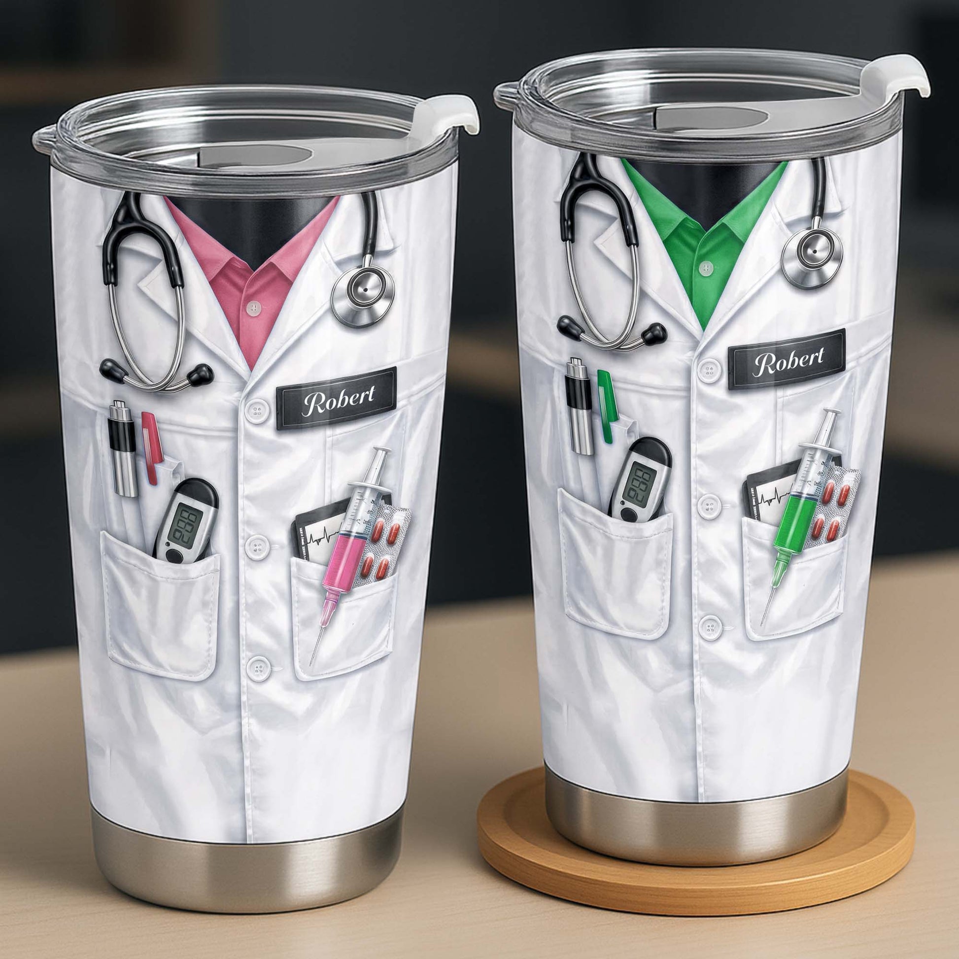 Personalized Medical Professional Tumbler With Stethoscope And Tools