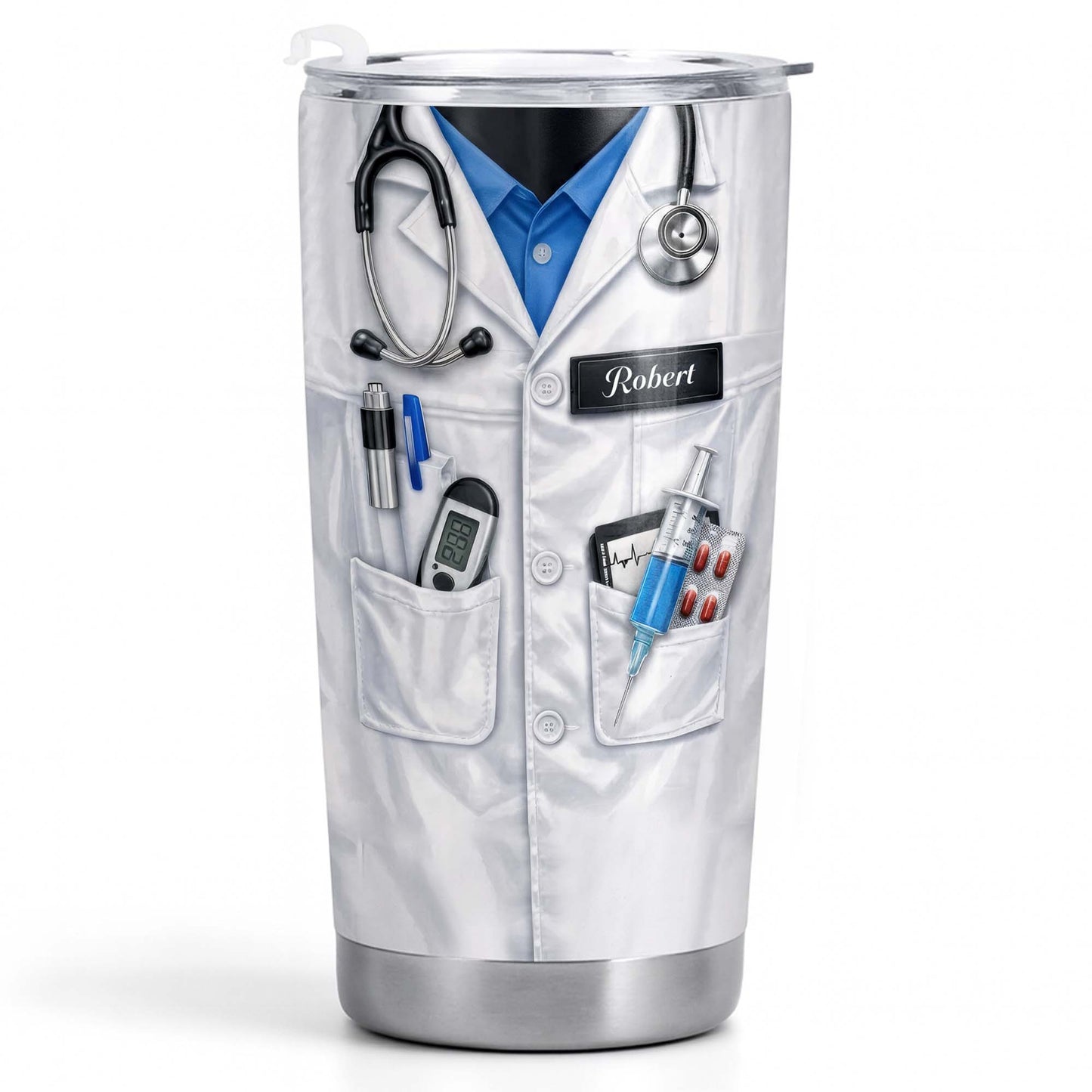 Personalized Medical Professional Tumbler With Stethoscope And Tools