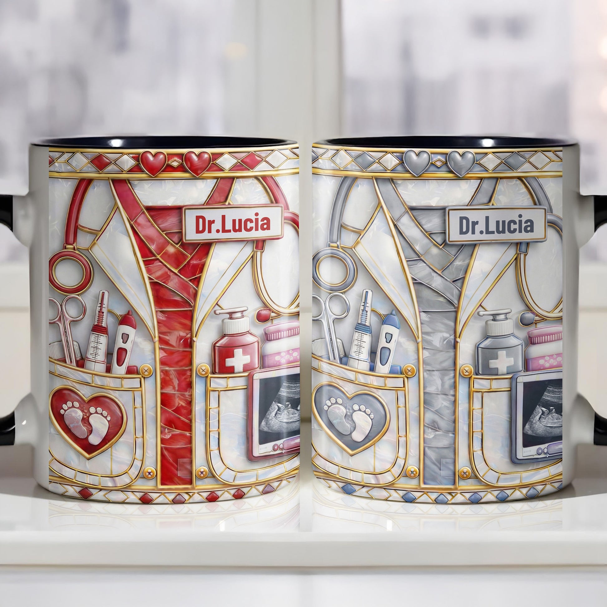 Dedicated Doctor Caring For New Life With Stethoscope And Ultrasound