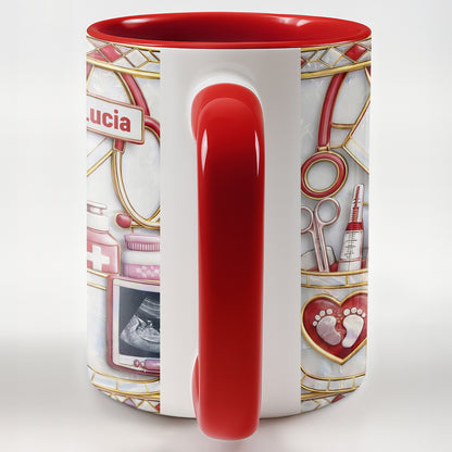 Dedicated Doctor Caring For New Life With Stethoscope And Ultrasound