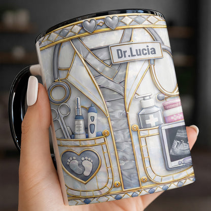 Dedicated Doctor Caring For New Life With Stethoscope And Ultrasound