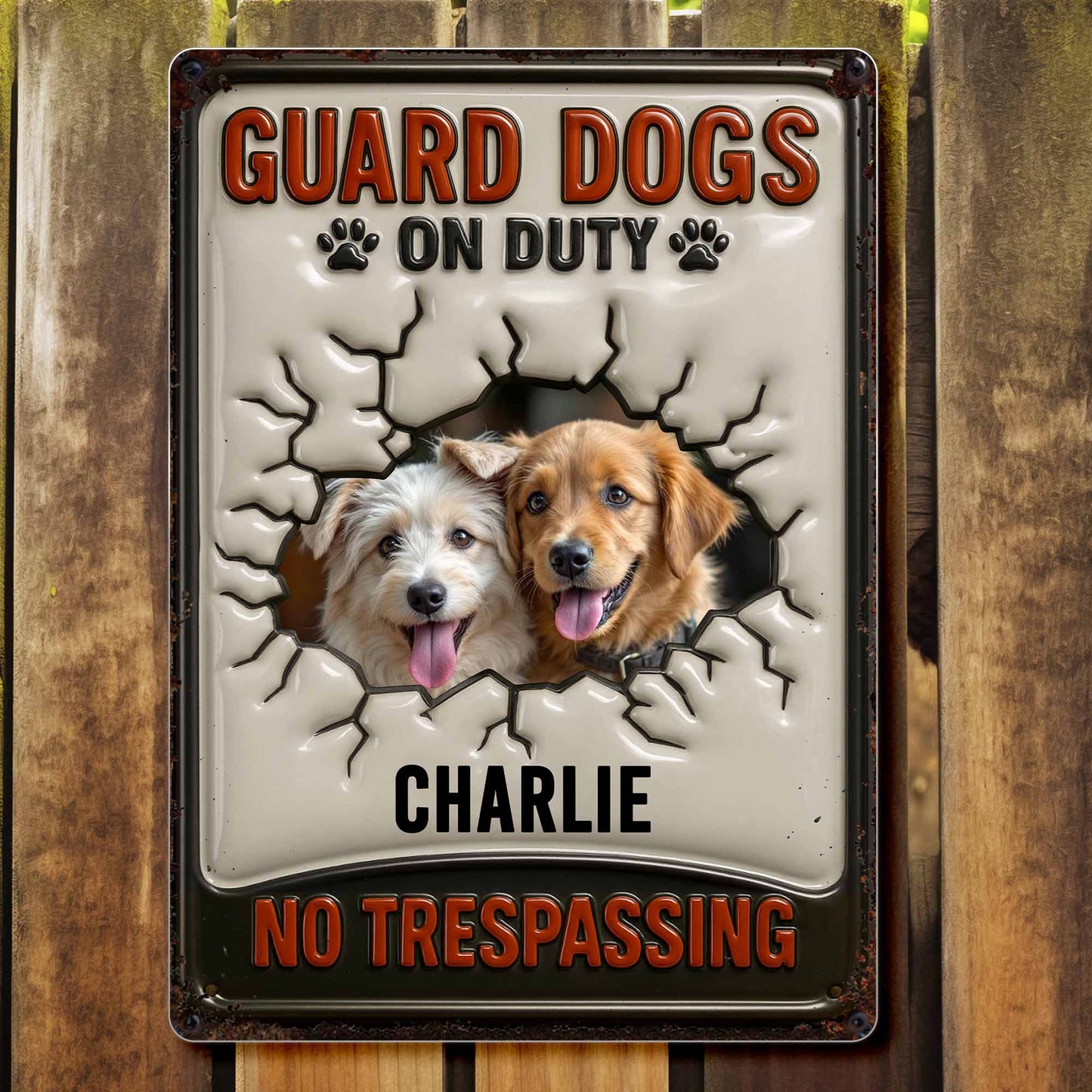 Guard Dogs On Duty No Trespassing