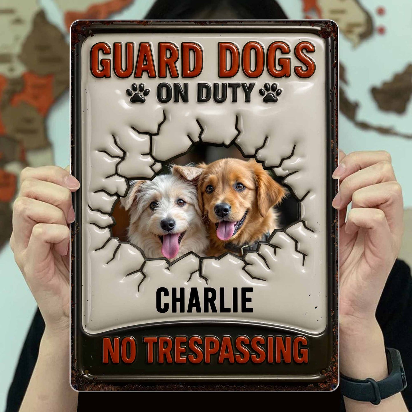 Guard Dogs On Duty No Trespassing