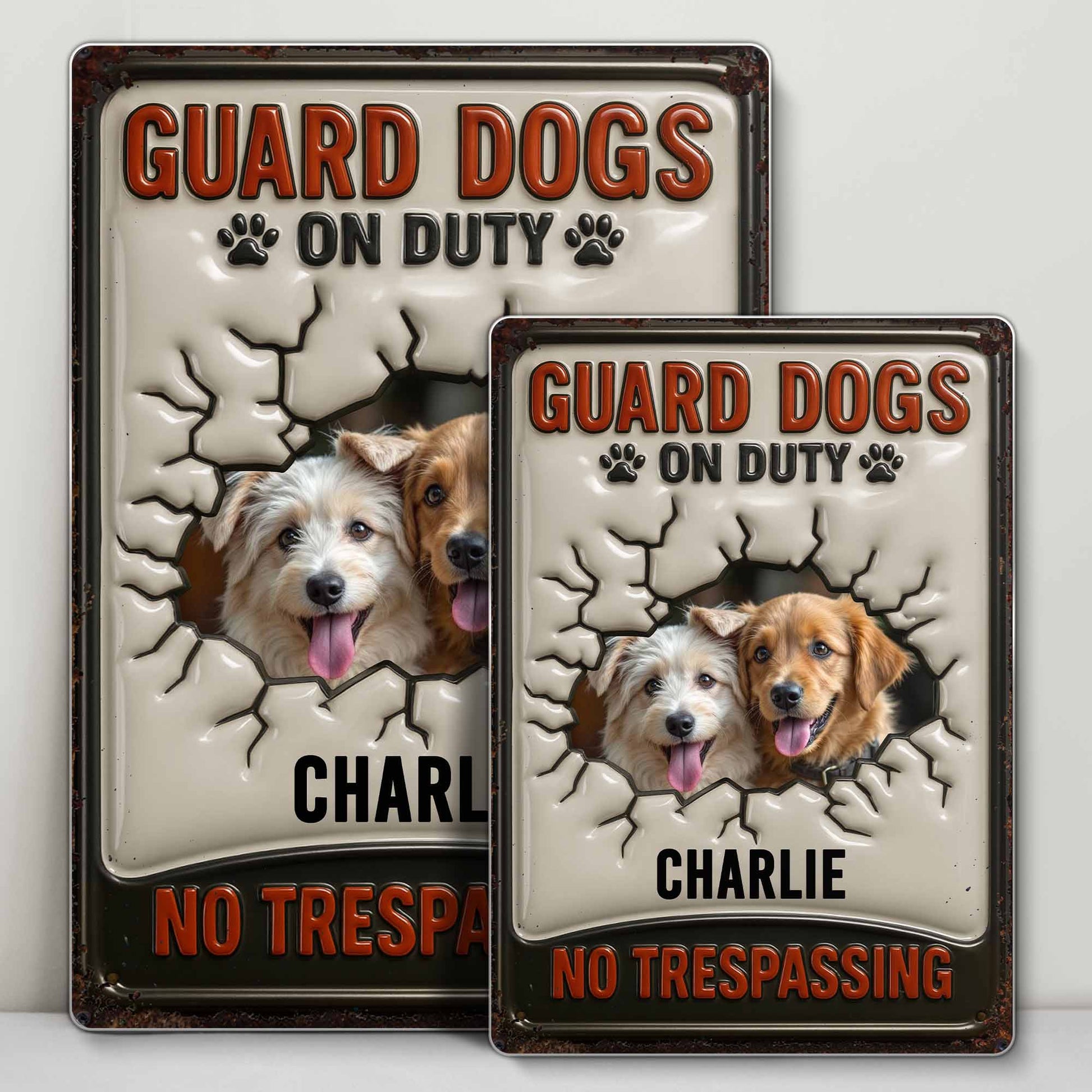 Guard Dogs On Duty No Trespassing