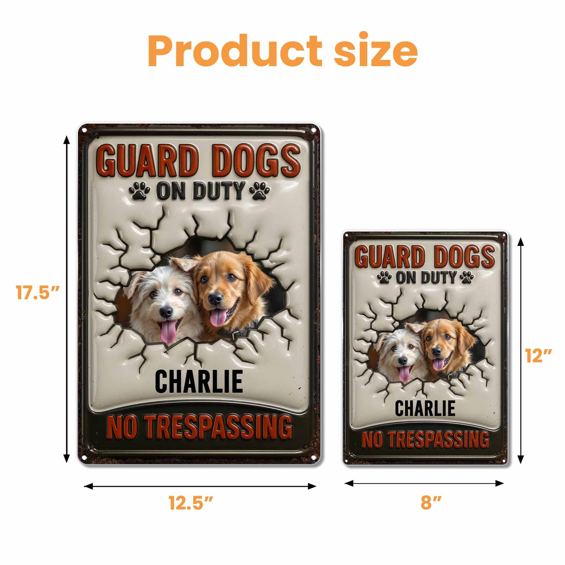 Guard Dogs On Duty No Trespassing